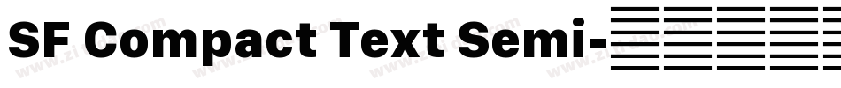 SF Compact Text Semi字体转换